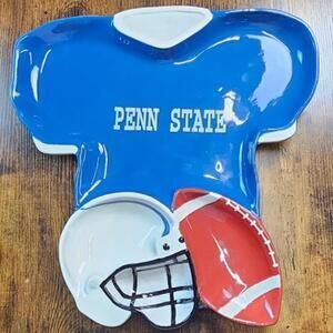 Christopher Radko Penn State Football Blue Red White‎ Collector Serving Bowl